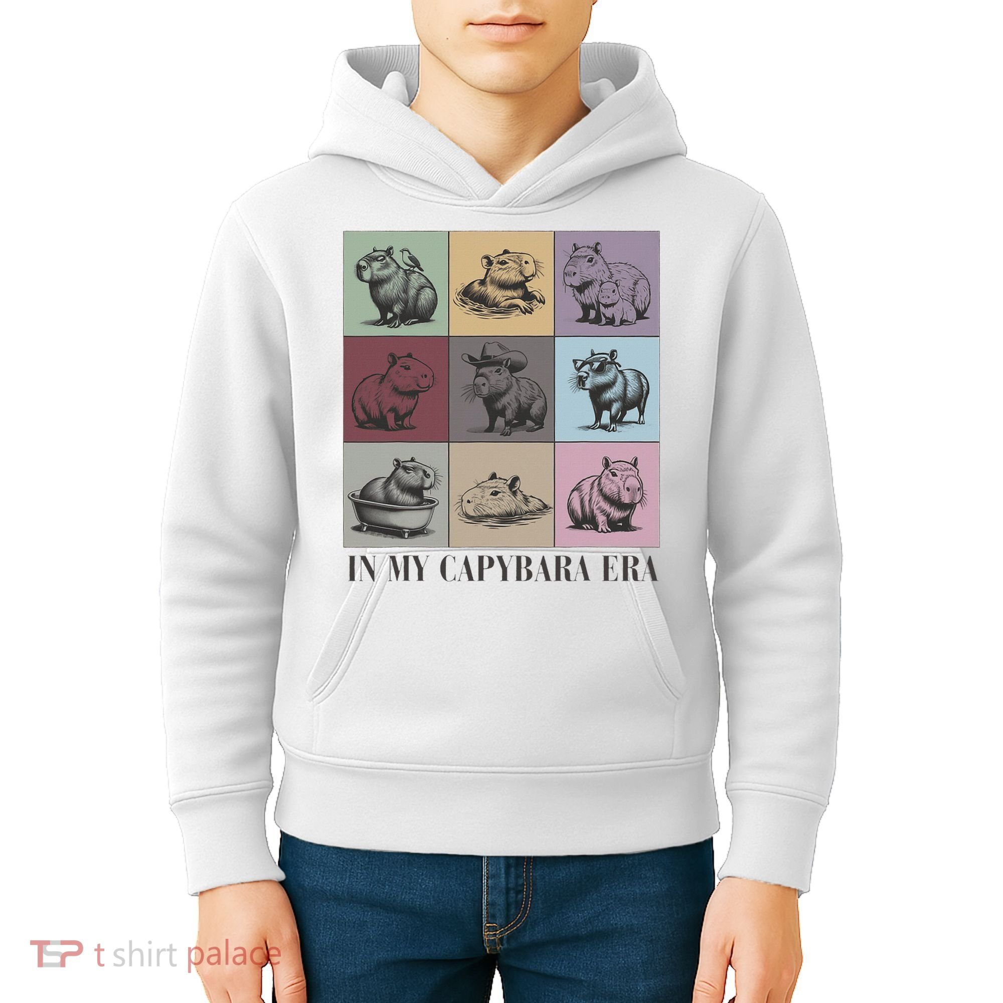 In My Capybara Era, Capybara Lover Gift Kids Hoodie