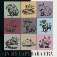 In My Capybara Era, Capybara Lover Gift Toddler Fine Jersey T-Shirt thumb 2