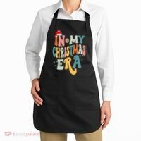 In My Christmas Era Groovy Matching Family Christmas Apron thumb 2