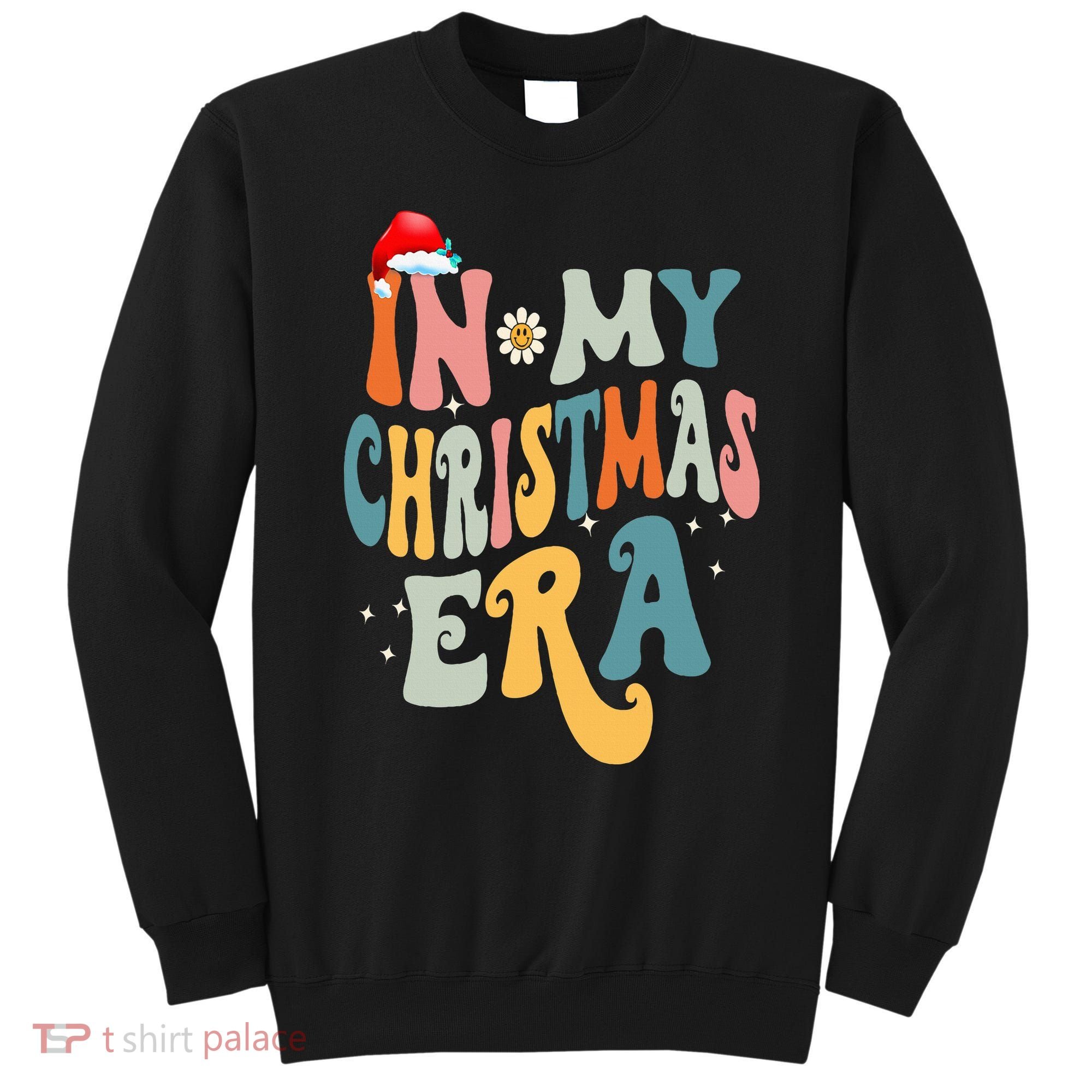 In My Christmas Era Groovy Matching Family Christmas Sweatshirt