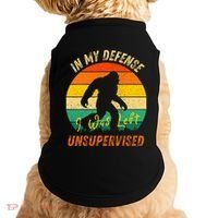 In My Defense I Was Left Unsupervised Gorilla Doggie Tank thumb 0