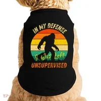 In My Defense I Was Left Unsupervised Gorilla Doggie Tank thumb 0