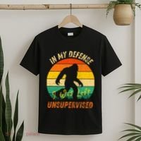 In My Defense I Was Left Unsupervised Gorilla T-Shirt thumb 2