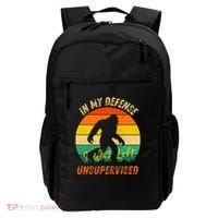 In My Defense I Was Left Unsupervised Gorilla Backpack thumb 0