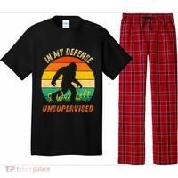 In My Defense I Was Left Unsupervised Gorilla Pajama Set thumb 0