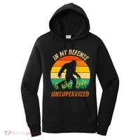 In My Defense I Was Left Unsupervised Gorilla Women's Hoodie thumb 0