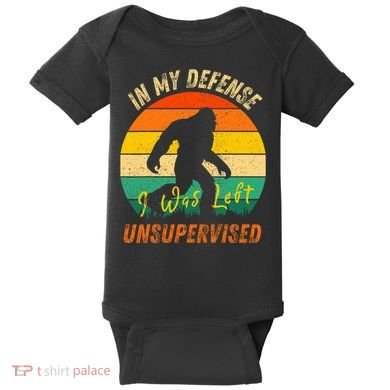 In My Defense I Was Left Unsupervised Gorilla Baby Bodysuit