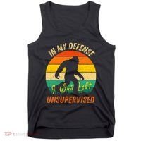 In My Defense I Was Left Unsupervised Gorilla Tank Top thumb 0