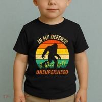 In My Defense I Was Left Unsupervised Gorilla Toddler T-Shirt thumb 2
