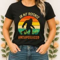 In My Defense I Was Left Unsupervised Gorilla Women's T-Shirt thumb 2