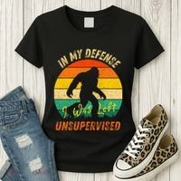 In My Defense I Was Left Unsupervised Gorilla Women's T-Shirt thumb 3