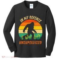 In My Defense I Was Left Unsupervised Gorilla Kids Long Sleeve Shirt thumb 0