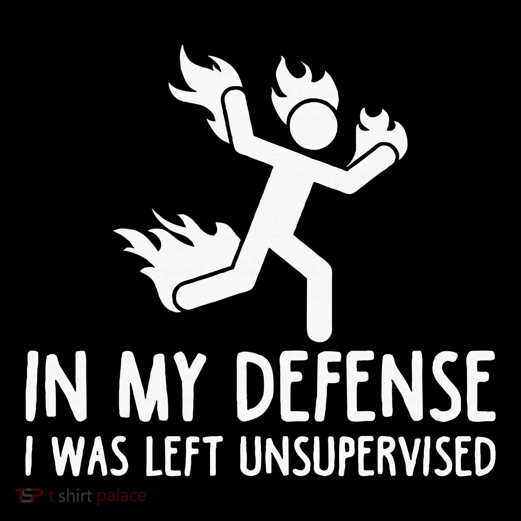 In My Defense I Was Left Unsupervised Women's T-Shirt