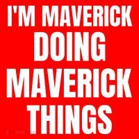 IM Maverick Doing Maverick Things Funny Birthday Gift Idea Coaster thumb 2