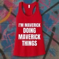 IM Maverick Doing Maverick Things Funny Birthday Gift Idea Women's Tank Top thumb 3