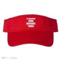 IM Maverick Doing Maverick Things Funny Birthday Gift Idea Visor thumb 0