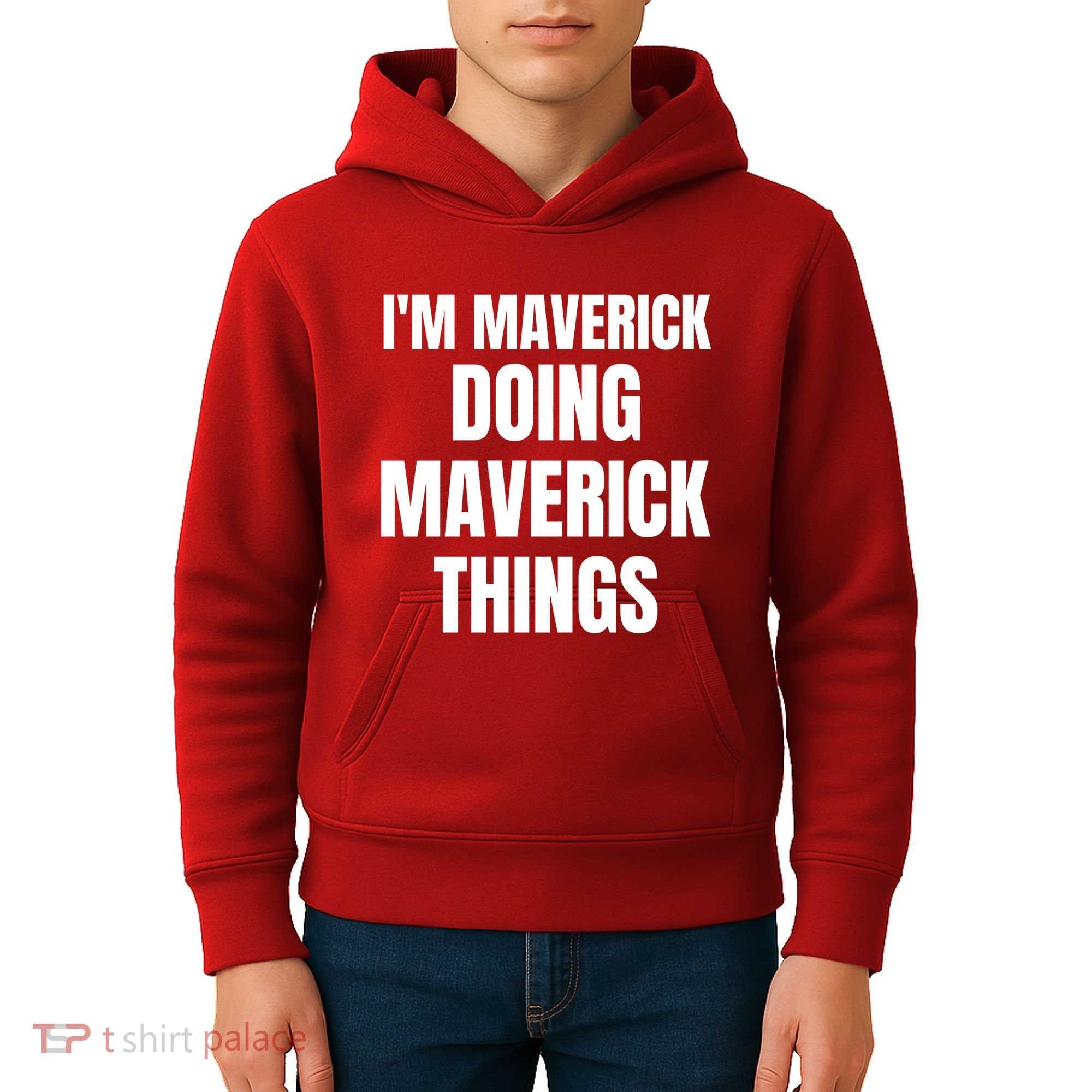 IM Maverick Doing Maverick Things Funny Birthday Gift Idea Kids Hoodie