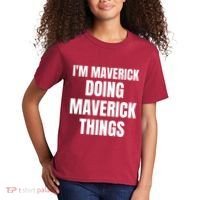 IM Maverick Doing Maverick Things Funny Birthday Gift Idea Kids T-Shirt thumb 2