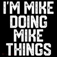 IM MIKE DOING MIKE THINGS Funny Fathers Day Gift Dad Coaster thumb 2