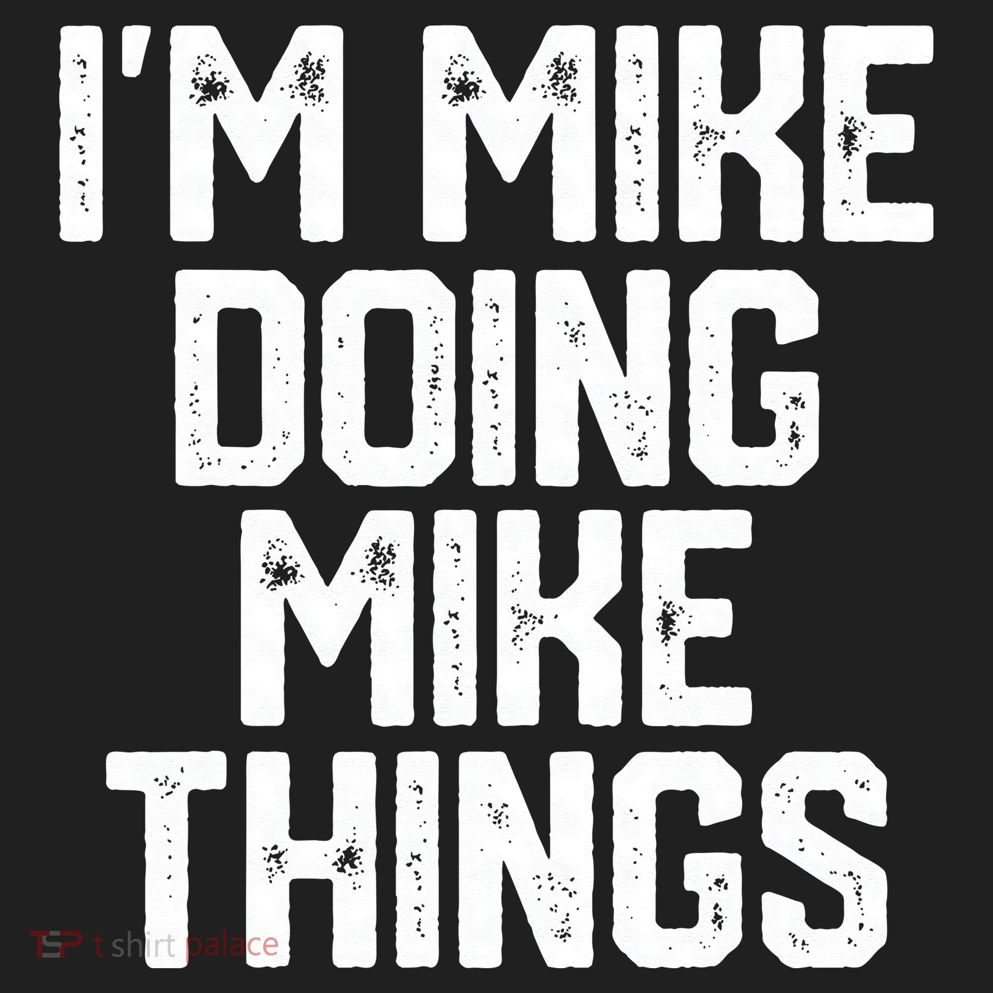 IM MIKE DOING MIKE THINGS Funny Fathers Day Gift Dad Golf Towel