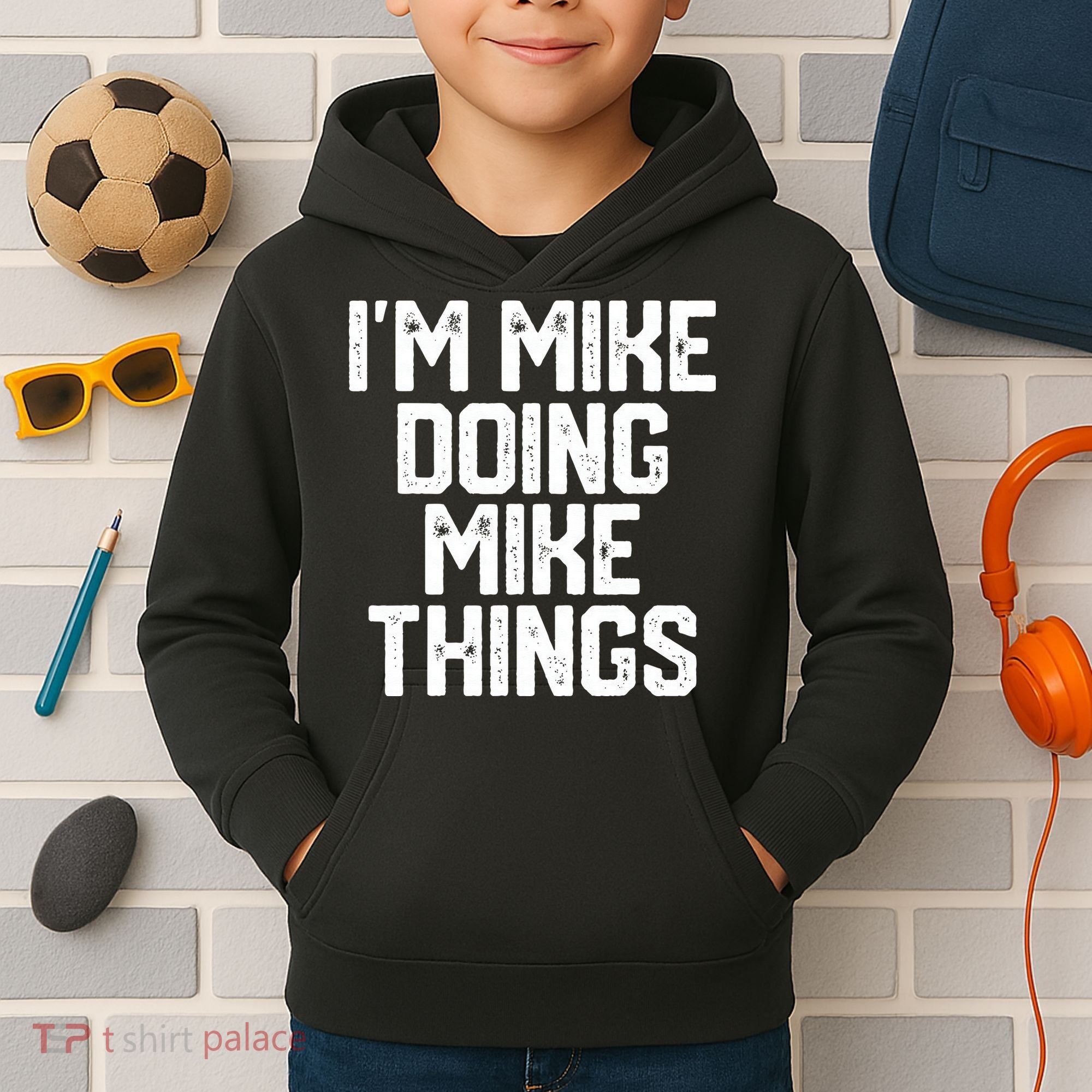 IM MIKE DOING MIKE THINGS Funny Fathers Day Gift Dad Kids Hoodie