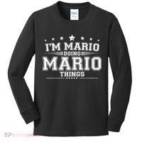 Im Mario Doing Mario Things Kids Long Sleeve Shirt thumb 0