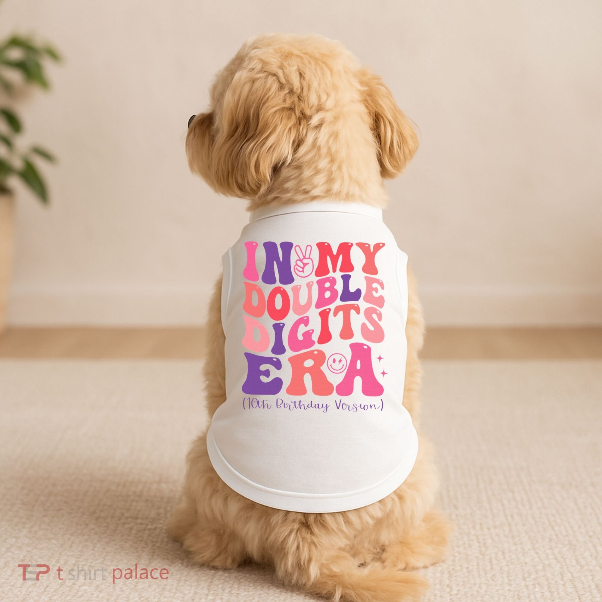 In My Double Digits Era 10th Birthday Doggie Tank