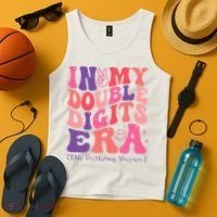 In My Double Digits Era 10th Birthday Tank Top thumb 4