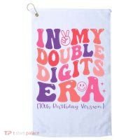 In My Double Digits Era 10th Birthday Golf Towel thumb 0