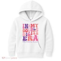 In My Double Digits Era 10th Birthday Kids Hoodie thumb 0