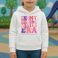 In My Double Digits Era 10th Birthday Kids Hoodie thumb 3