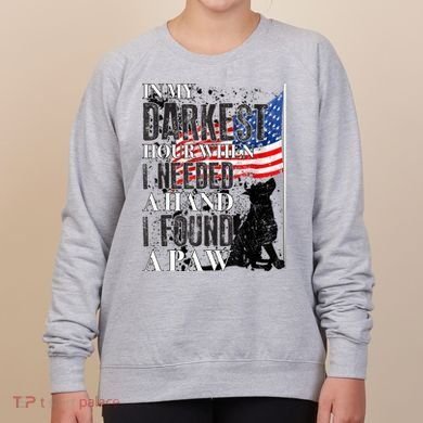 In My Darkest Hour I Reached For A Hand Found A Paw Women's Sweatshirt