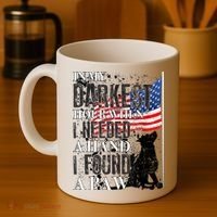 In My Darkest Hour I Reached For A Hand Found A Paw Coffee Mug thumb 4