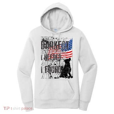 In My Darkest Hour I Reached For A Hand Found A Paw Women's Hoodie