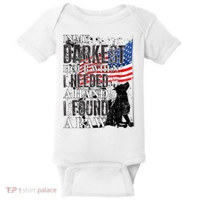 In My Darkest Hour I Reached For A Hand Found A Paw Baby Bodysuit