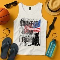 In My Darkest Hour I Reached For A Hand Found A Paw Tank Top thumb 4