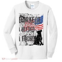 In My Darkest Hour I Reached For A Hand Found A Paw Kids Long Sleeve Shirt thumb 0