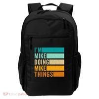 Im Mike Doing Mike Things Funny First Name Backpack thumb 0