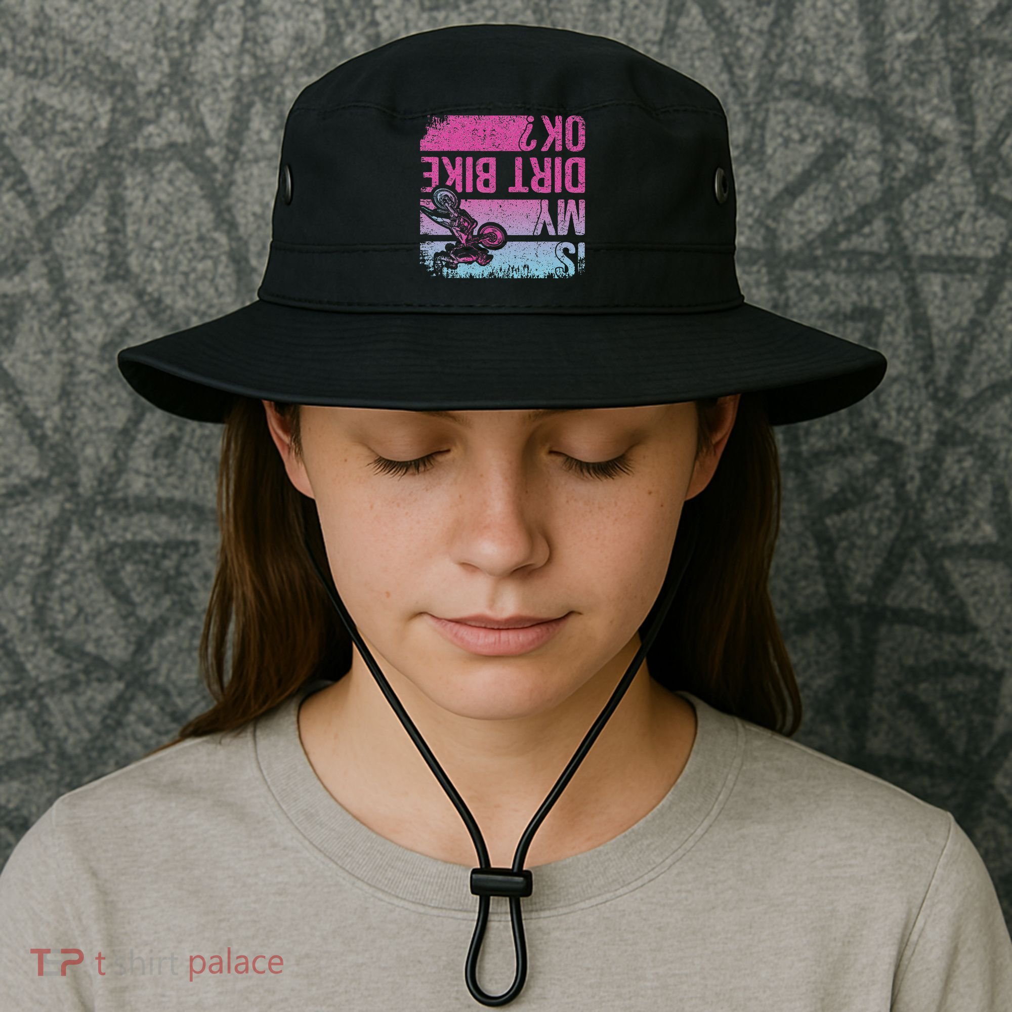 Is My Dirt Bike Ok Funny Motorcycle Dirt Biker Motocross Bucket Hat
