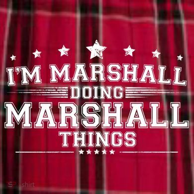 Im Marshall Doing Marshall Things Men's Flannel Plaid Pajama Pants