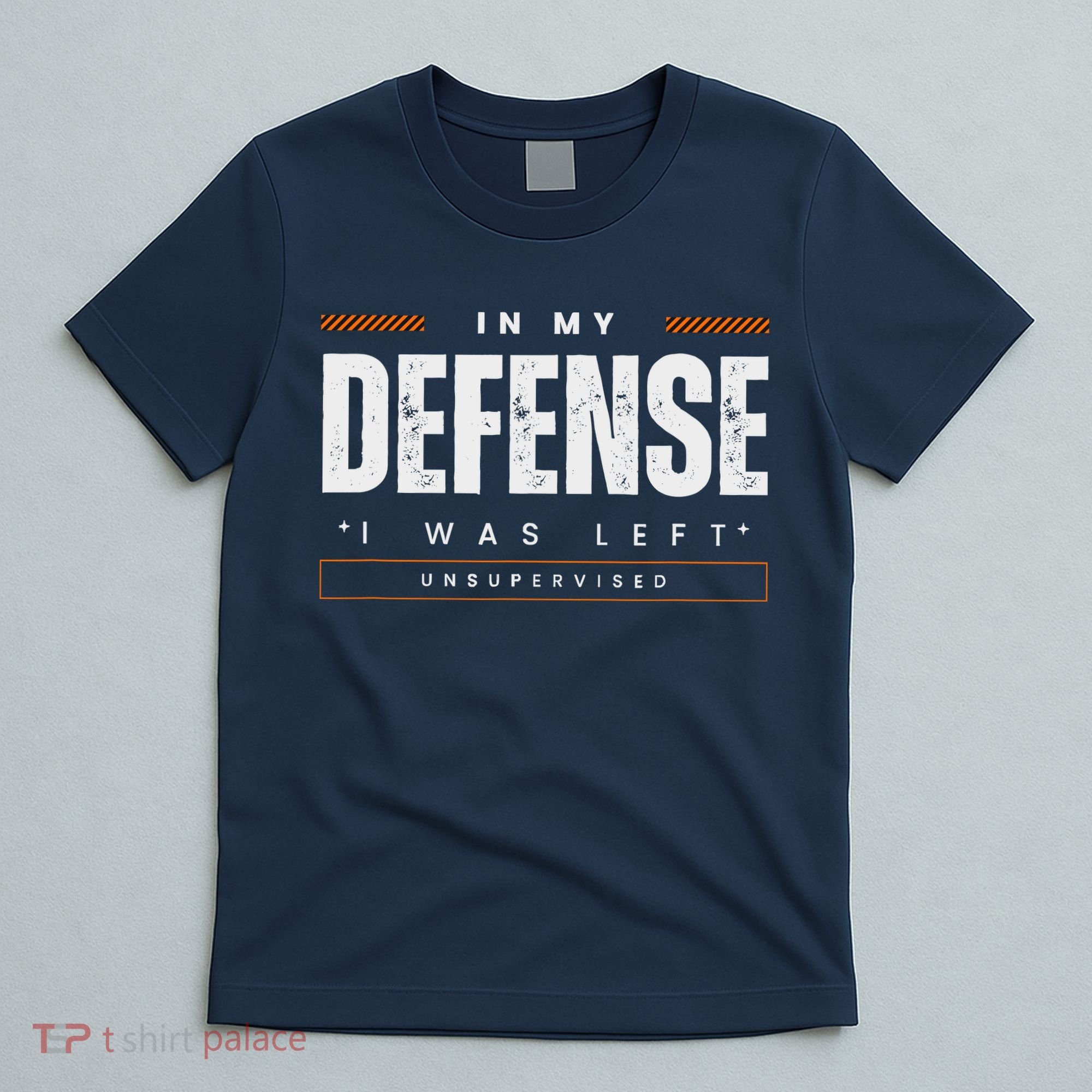 In My Defense I Was Left Unsupervised | Funny Retro Vintage T-Shirt