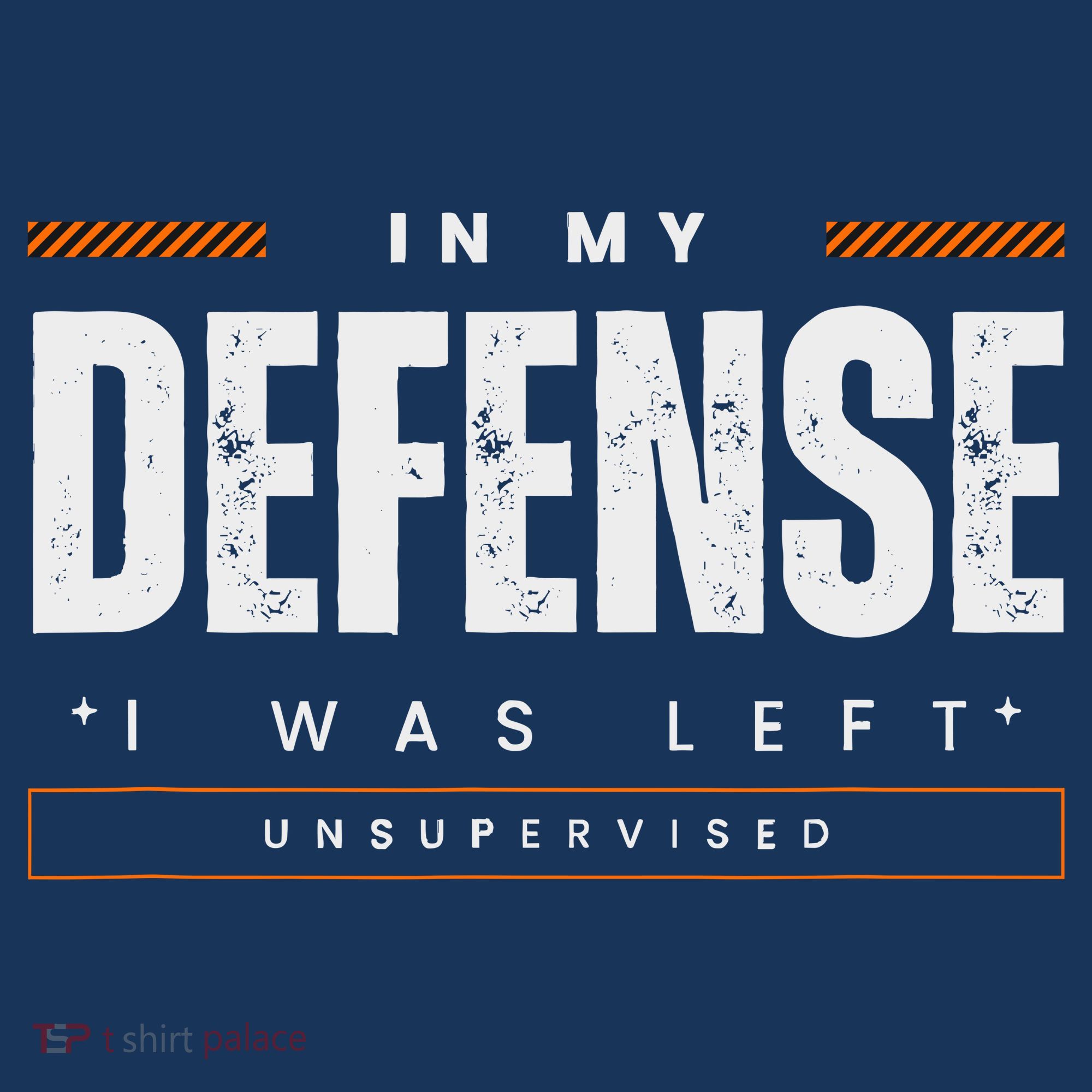 In My Defense I Was Left Unsupervised | Funny Retro Vintage T-Shirt