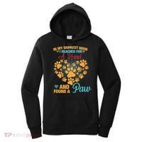 In My Darkest Hour I Reached For A Hand And Found A Paw Dog Cute Women's Hoodie thumb 0