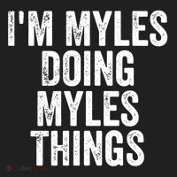 I'm Myles Doing Myles Things Gift Personalized First Name Gift Golf Towel thumb 3