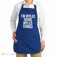 I'm Myles Doing Myles Things Gift Personalized First Name Gift Apron thumb 2