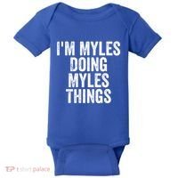 I'm Myles Doing Myles Things Gift Personalized First Name Gift Baby Bodysuit thumb 0