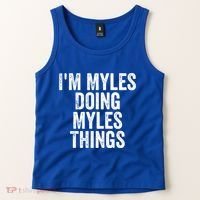 I'm Myles Doing Myles Things Gift Personalized First Name Gift Tank Top thumb 2