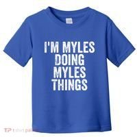I'm Myles Doing Myles Things Gift Personalized First Name Gift Toddler T-Shirt thumb 0