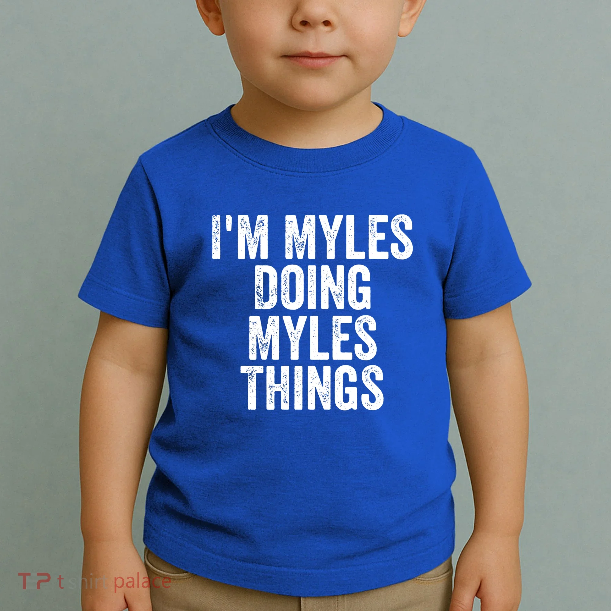I'm Myles Doing Myles Things Gift Personalized First Name Gift Toddler T-Shirt