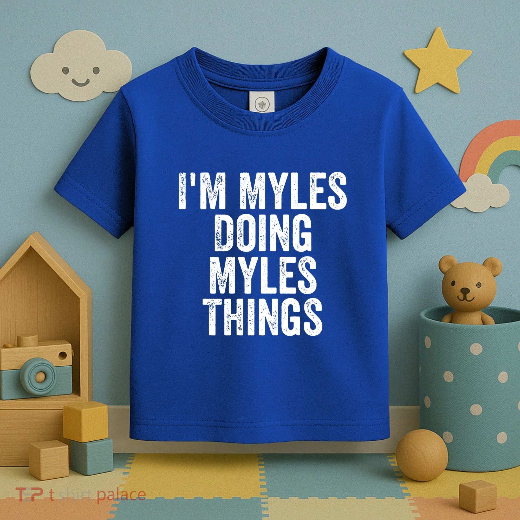 I'm Myles Doing Myles Things Gift Personalized First Name Gift Toddler T-Shirt